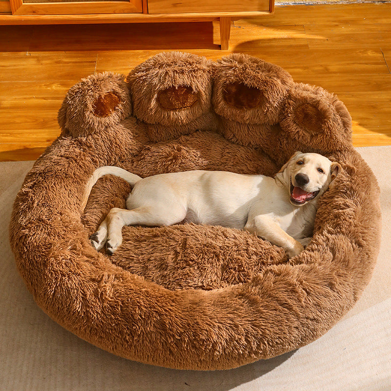 Cama cálida para perros medianos y grandes, para perros Corgi, Golden Retriever, sofá con colchón forrado de vellón